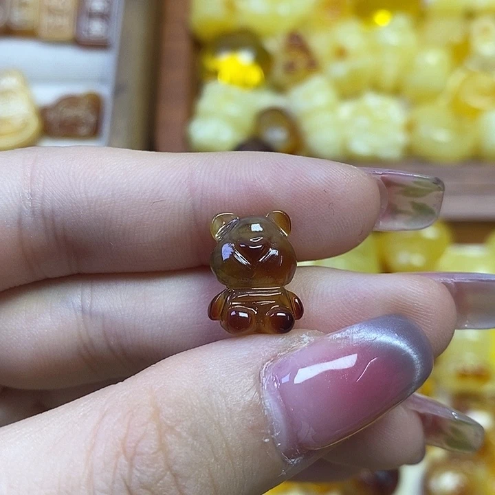 吊坠橄榄核小熊熊
