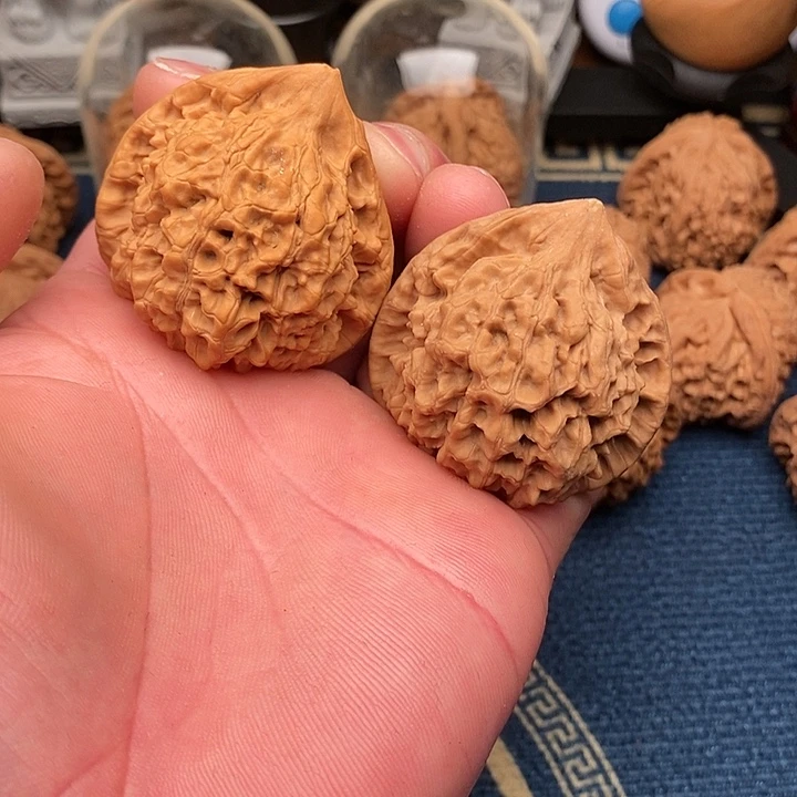 文玩核桃把件官帽44全