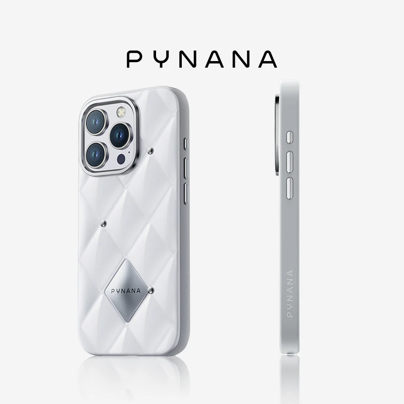 PYNANA翡娜娜自由菱形格系列苹果手机套15ProMax新款手机壳