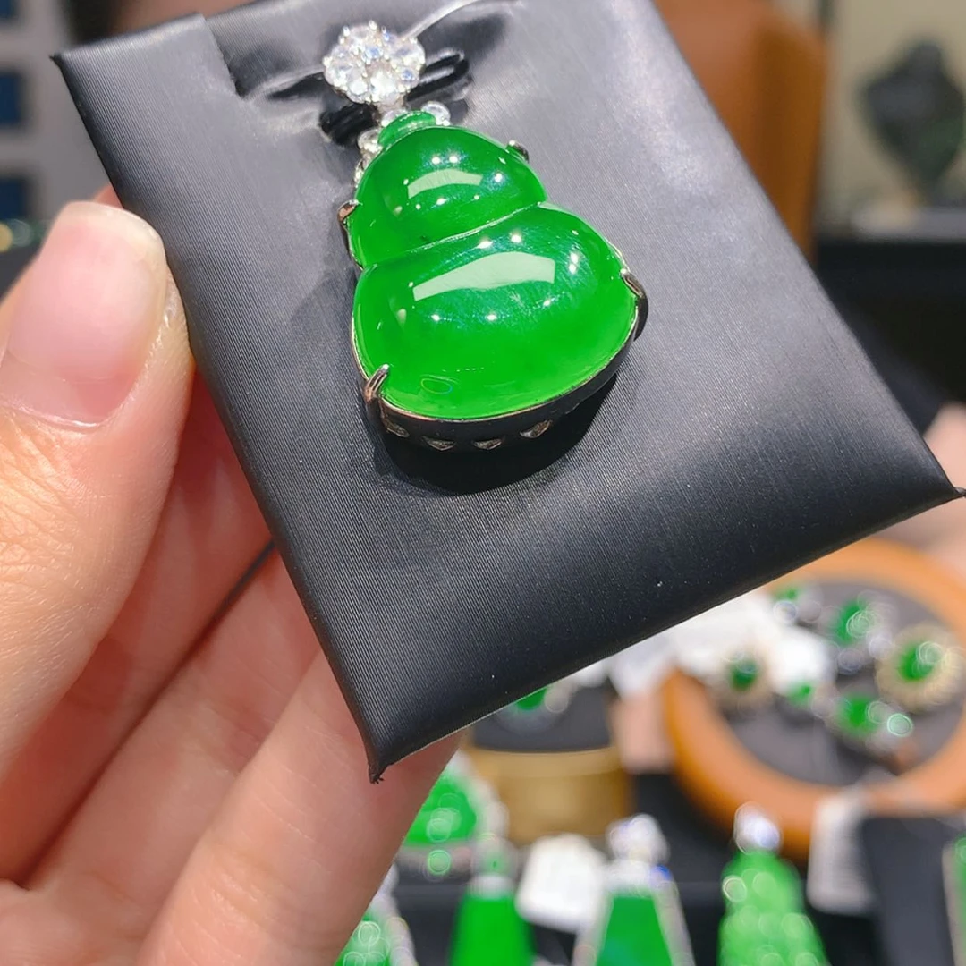 【闪购商品】翡翠银S925镶嵌颈饰3柒姐