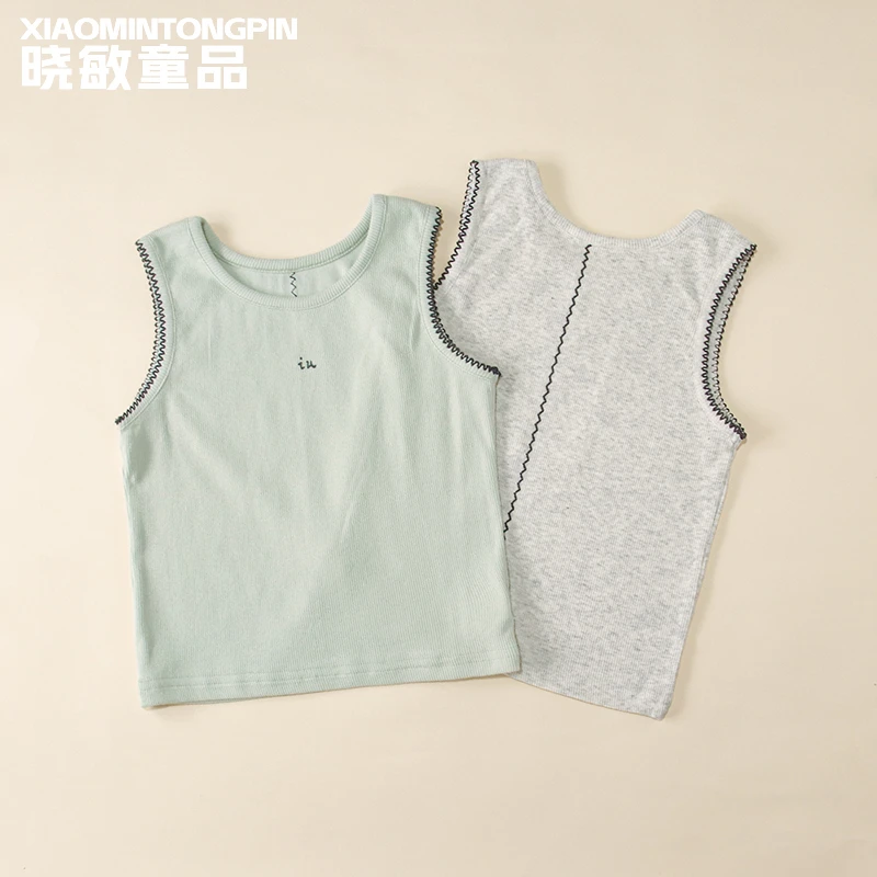 波浪走线坑条背心3C4401