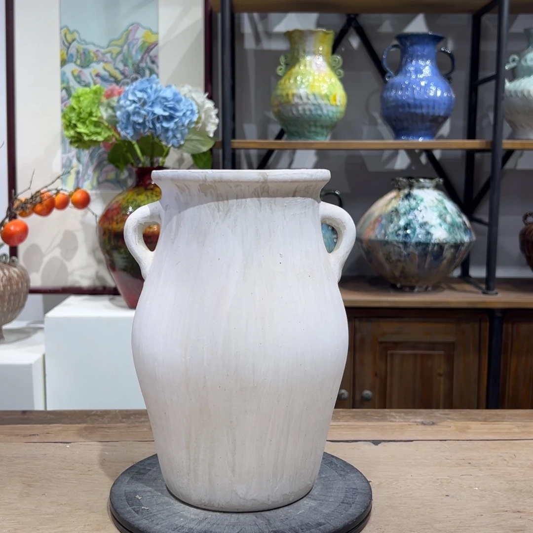 摆件高25内口10微瑕