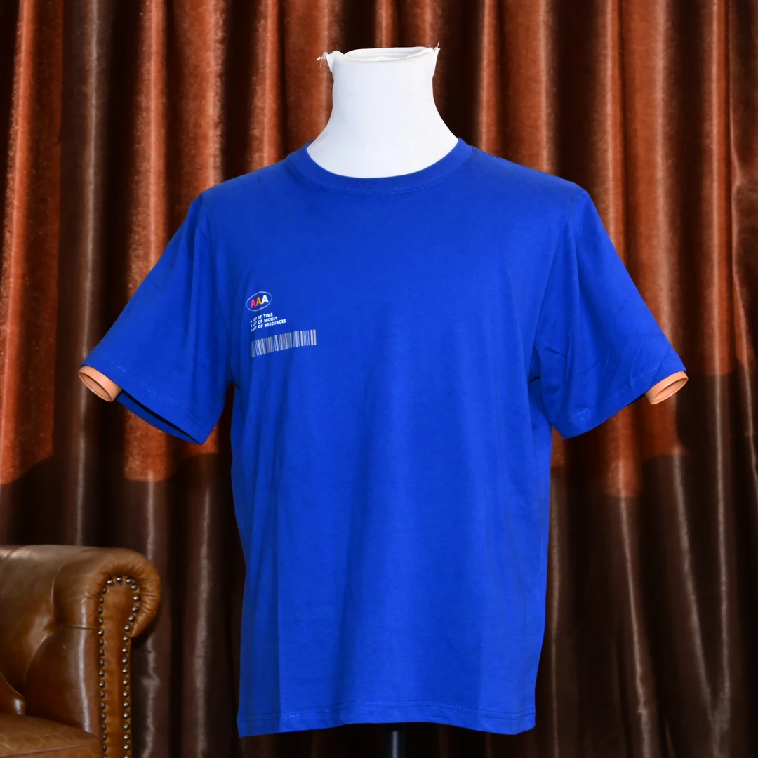 26359-圆领休闲百搭字母A短袖透气t恤简约风T恤