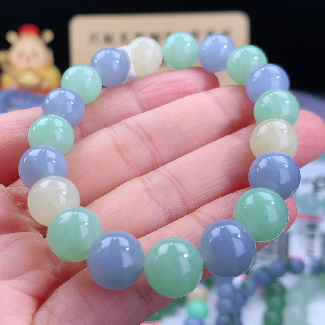 翡翠手链未镶嵌卡10mm