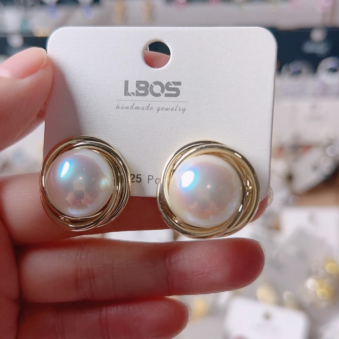 锆石纯铜合金耳环的