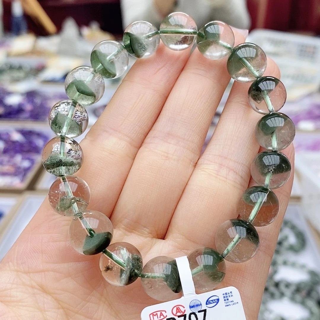 水晶手链未镶嵌B707 金字塔 绿幽灵