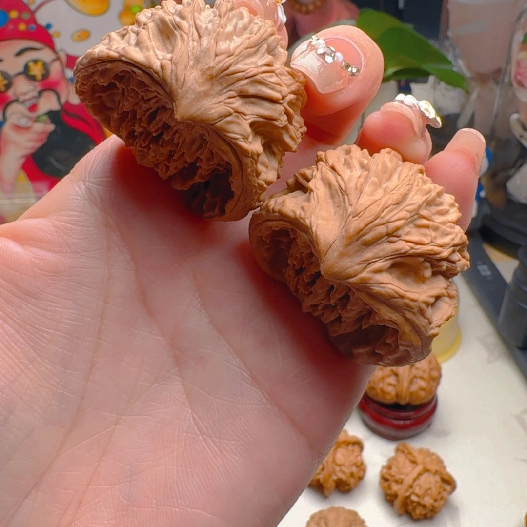 核桃把件40麦虎蛇头