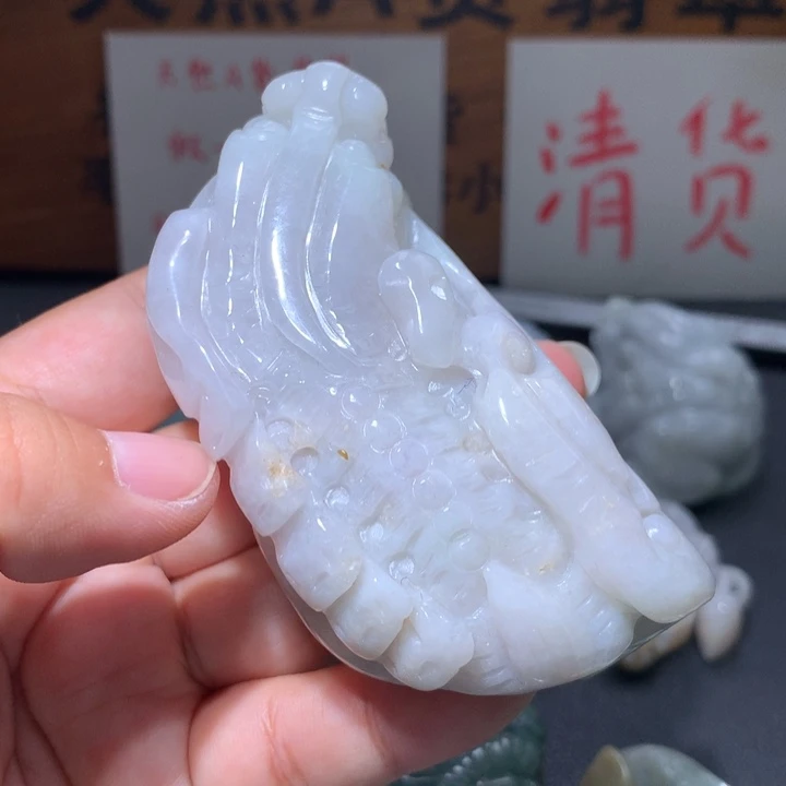 翡翠未镶嵌颈饰保真天然A货翡翠