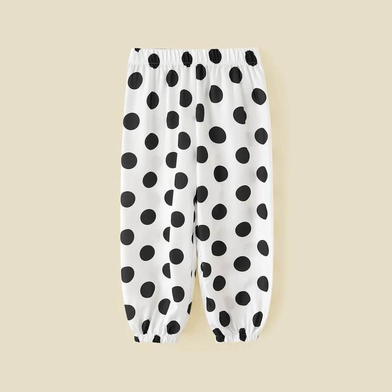 2025夏季新款女童防蚊裤中大童圆点潮款儿童薄款束脚裤子JMW0102