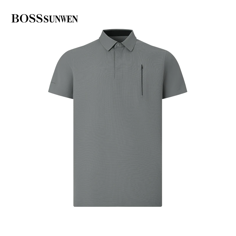 BOSSSUNWEN/博斯·绅威冰氨科技25新款春夏商务休闲POLO衫