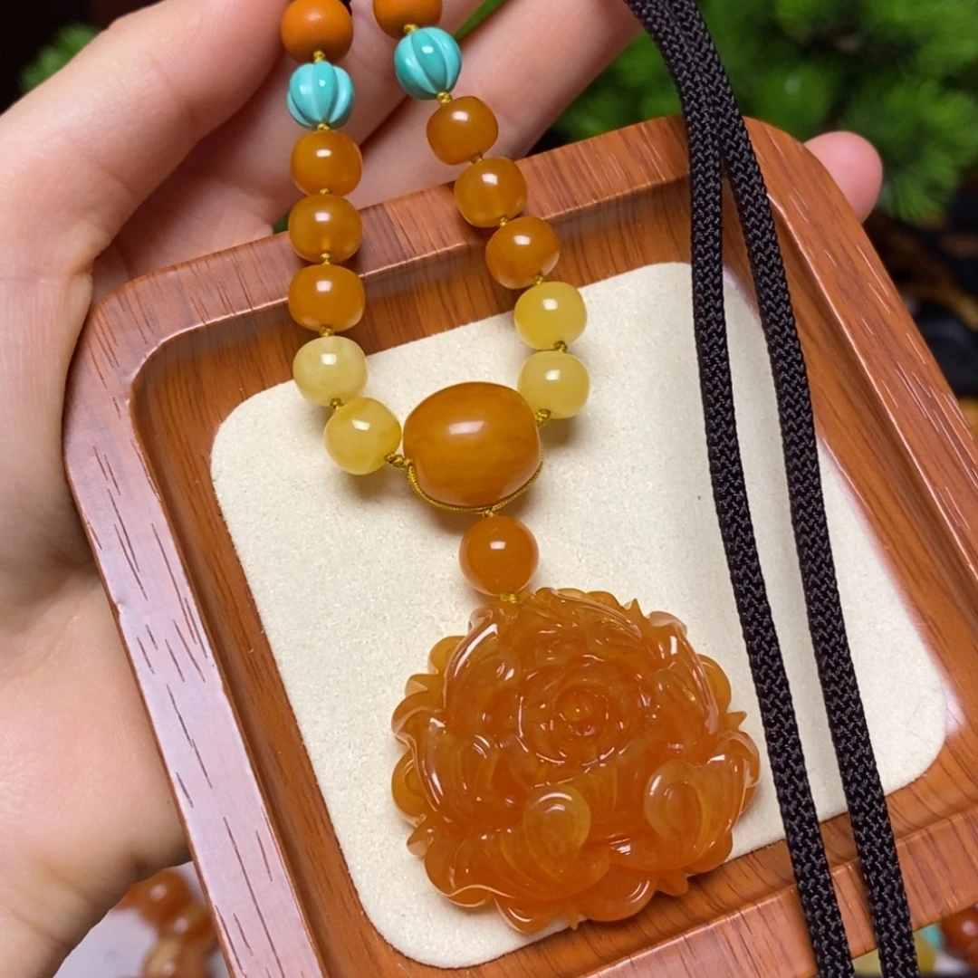 【闪购商品】蜜蜡颈饰未镶嵌项链