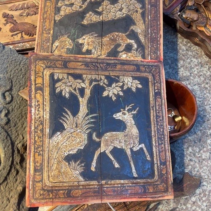 【闪购商品】香榧木徽****术老木雕花板艺术