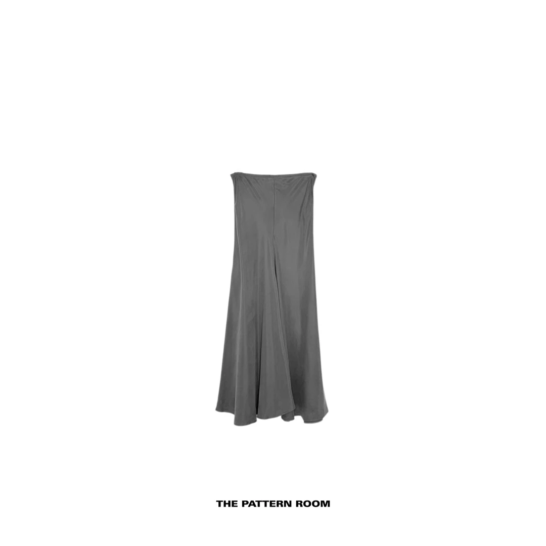 The pattern room | 动态美学冷柔雾量感下摆鱼尾半裙