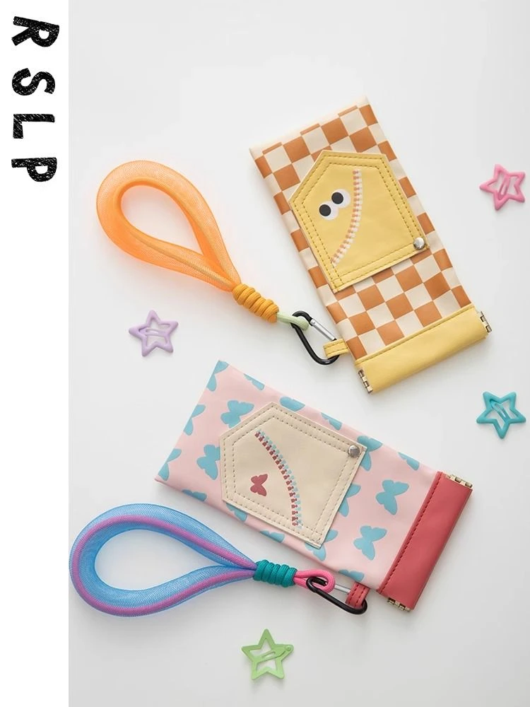 卡通可爱多巴胺眼镜袋女式便携太阳镜近视眼镜带绳创意眼镜收纳袋