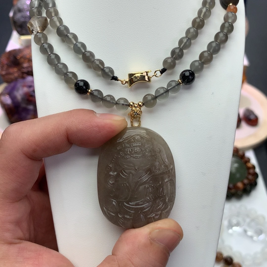 水晶颈饰未镶嵌吊坠