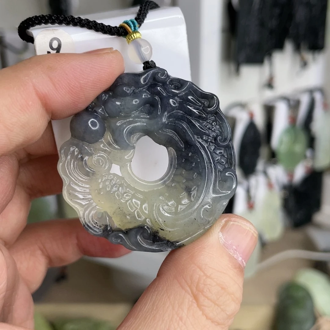 【闪购商品】岫玉颈饰未镶嵌时****觉鱼化龙