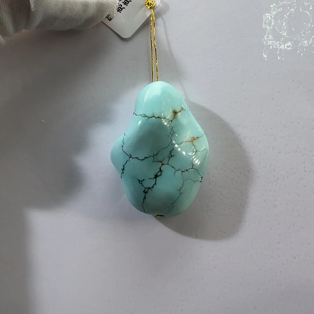 绿松石未镶嵌挂件