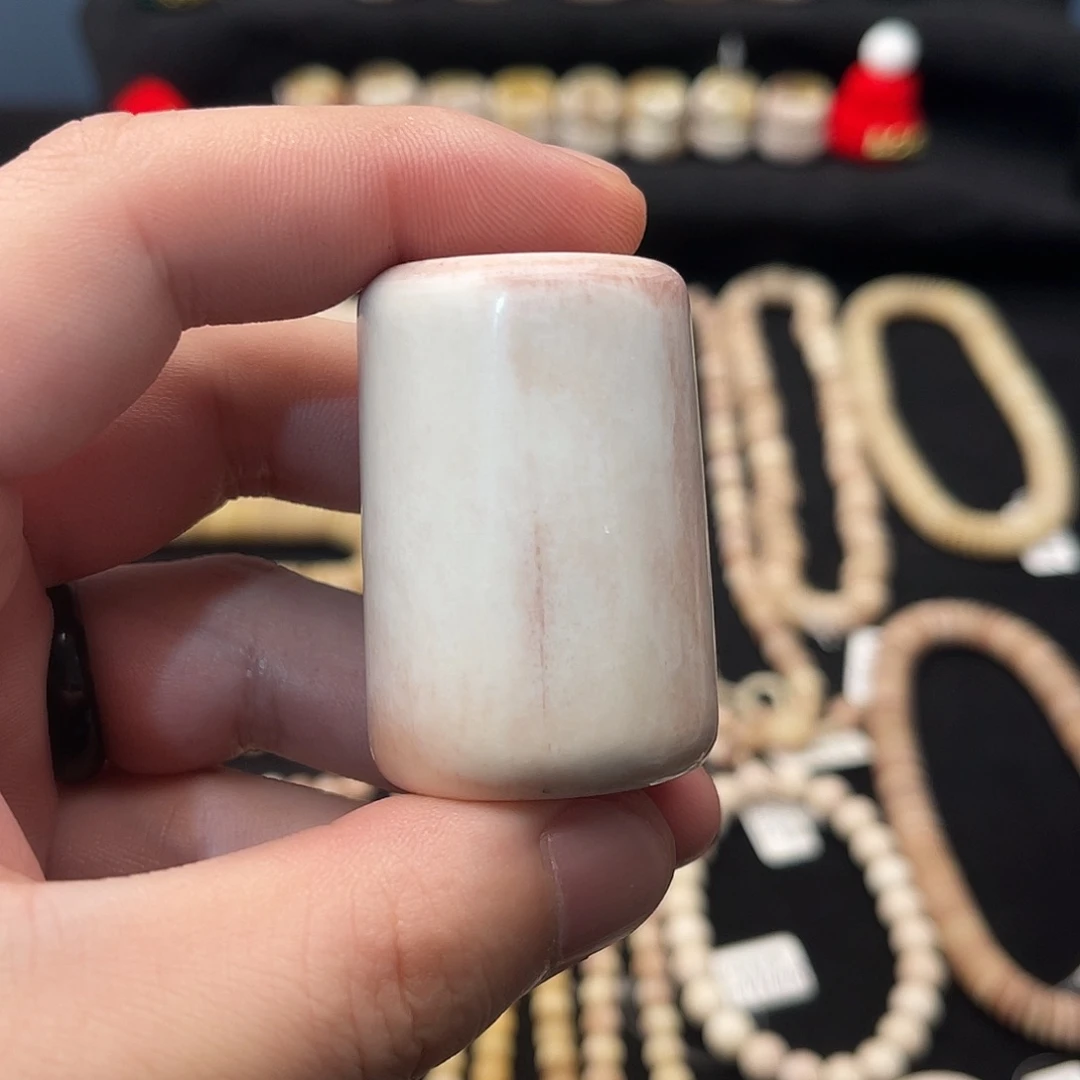 吊坠白玉菩提精品驼骨手把件