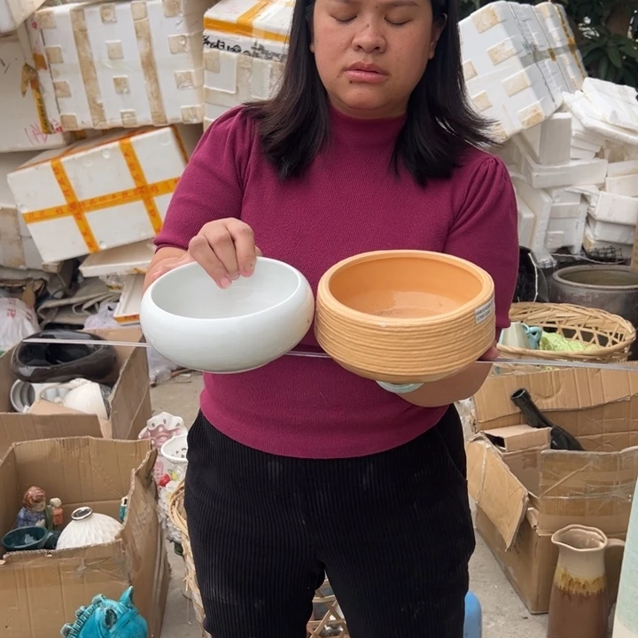 摆件高度7厘米口径13厘米微瑕捡漏