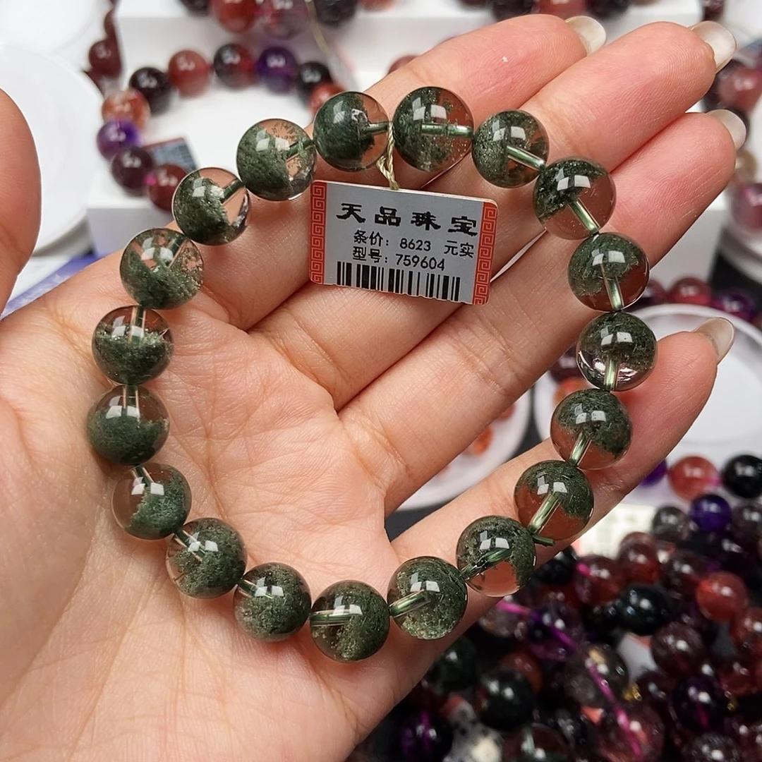 水晶未镶嵌手链绿幽灵759604