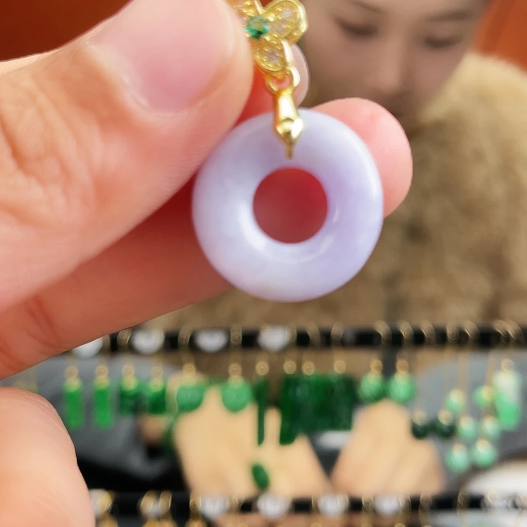 翡翠未镶嵌耳饰饰品