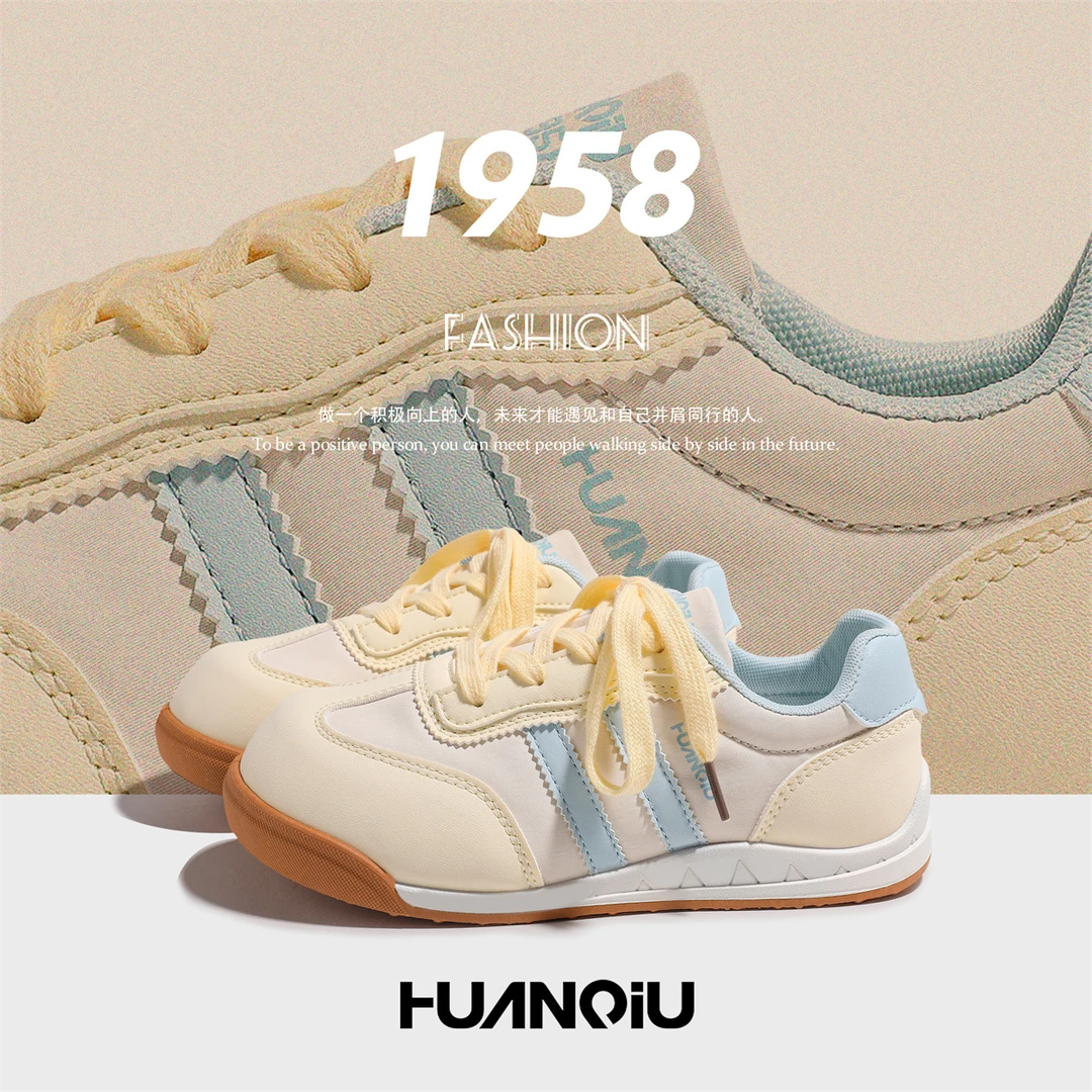 环球百搭德训鞋2025秋季新款透气轻便女鞋舒适小众配裙女士休闲鞋