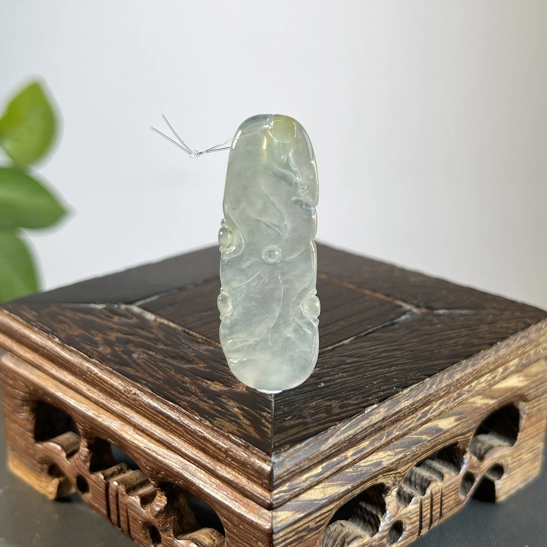 JTW11-44 天然缅甸A货翡翠  和和美美