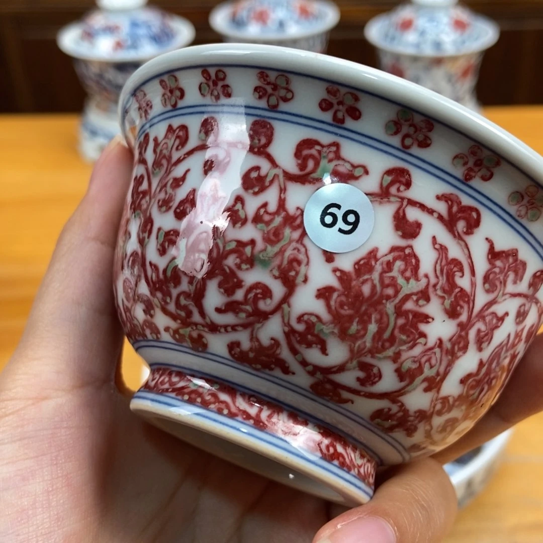 手绘现代茶具非古董