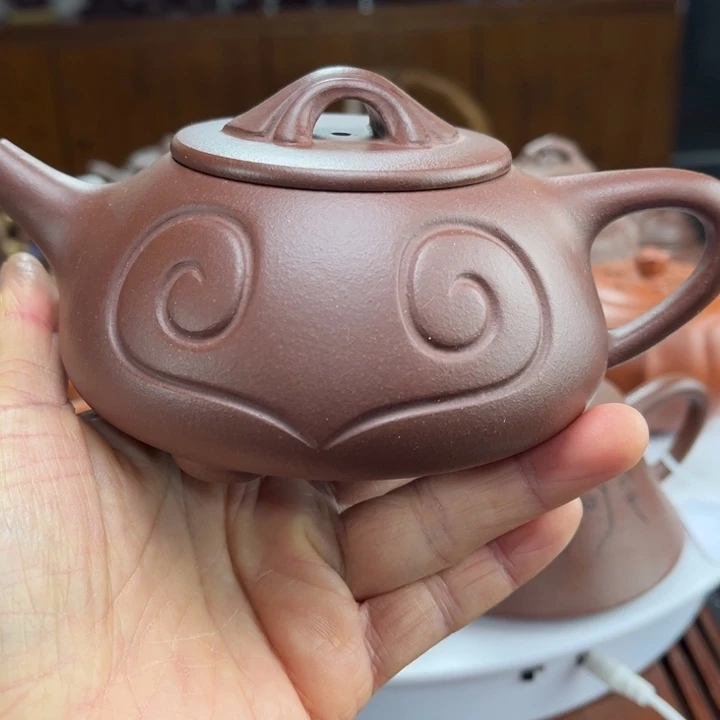 茶壶紫砂紫砂花茶