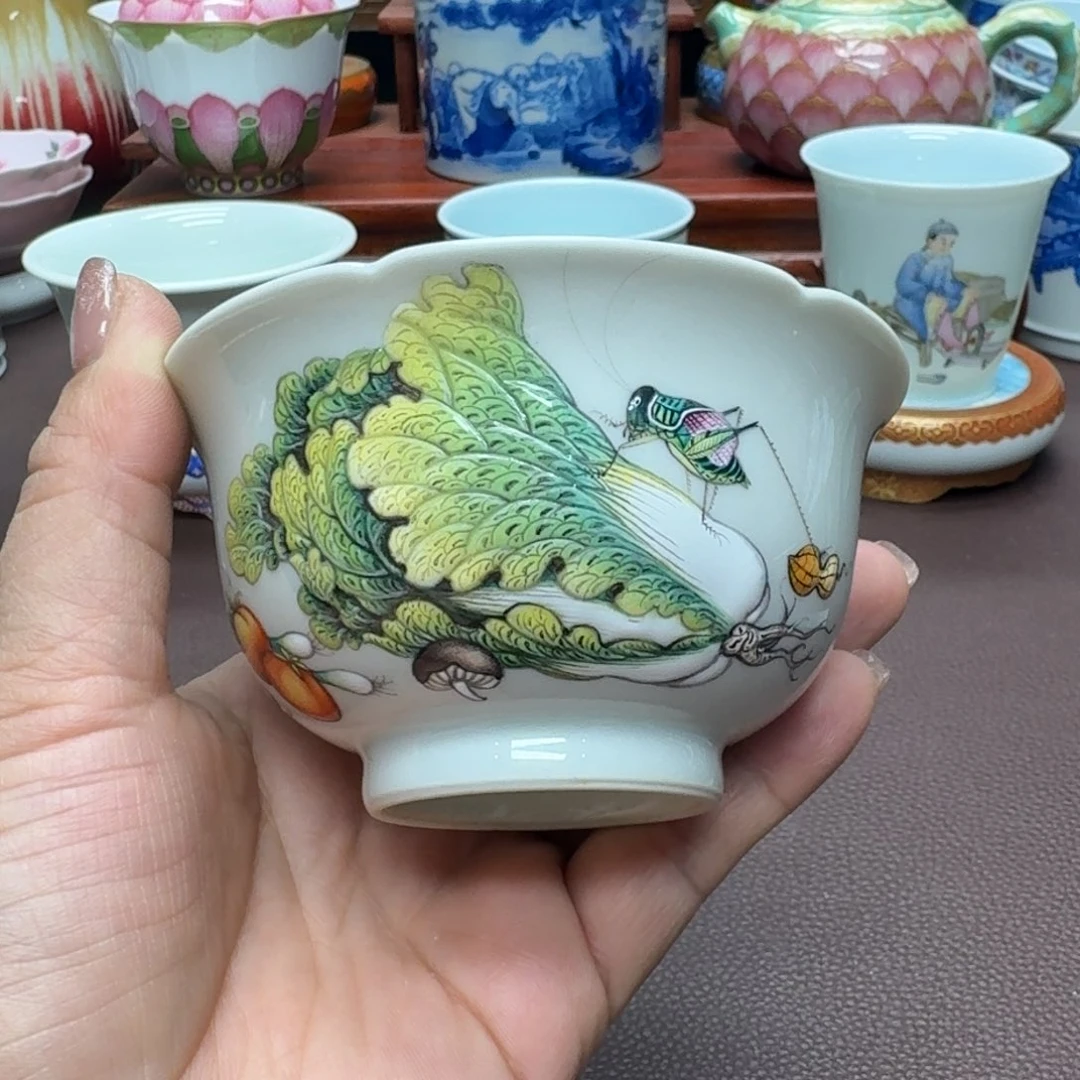 瓷片景德镇仿古手工制作精品展示