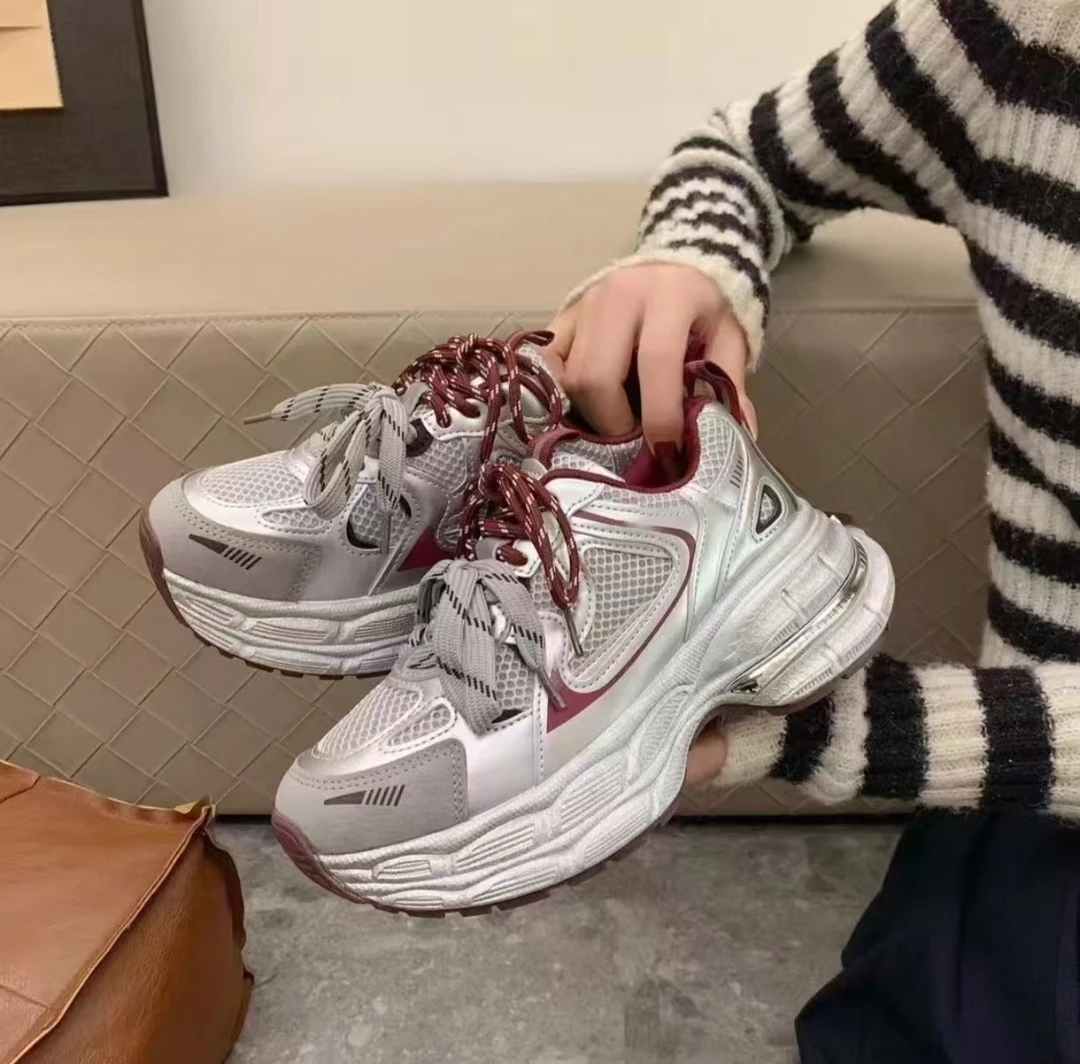 小敏家 清货~就几双 双鞋带时尚老爹鞋 厚底舒适透气运动鞋515