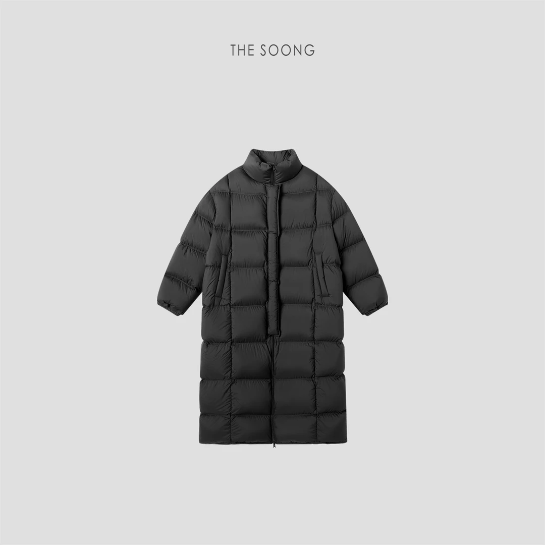 THESOONG|"云感泡芙"甄选高克重鹅绒柔软锁温回弹长款羽绒服F8134