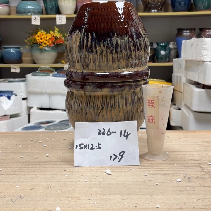 紫砂花盆多肉花盆微瑕14