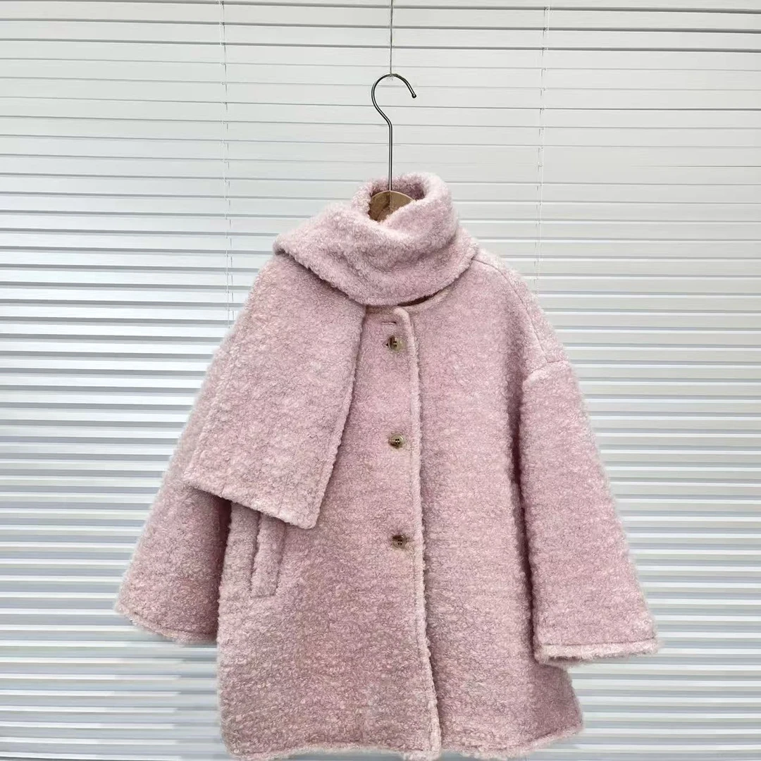秋冬女童粉色外套 1147热系