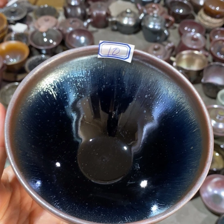 礼***1茶盏建阳建盏微瑕点茶器