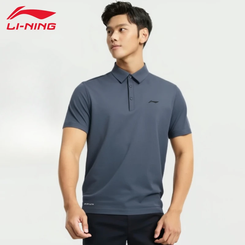 李宁POLO衫 l 男款高端商务透气夏季新款翻领短袖速干休闲运动T恤