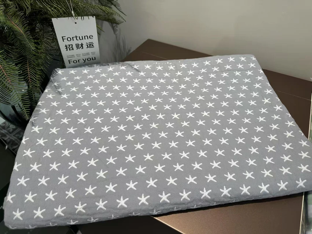 三层水洗纱布毯四季通用全棉毯子