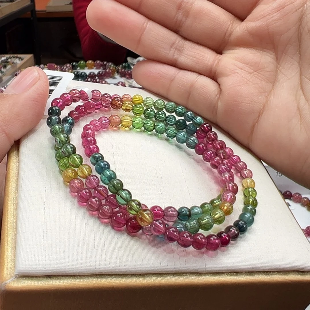 碧玺手串未镶嵌4.5’mmmmmm