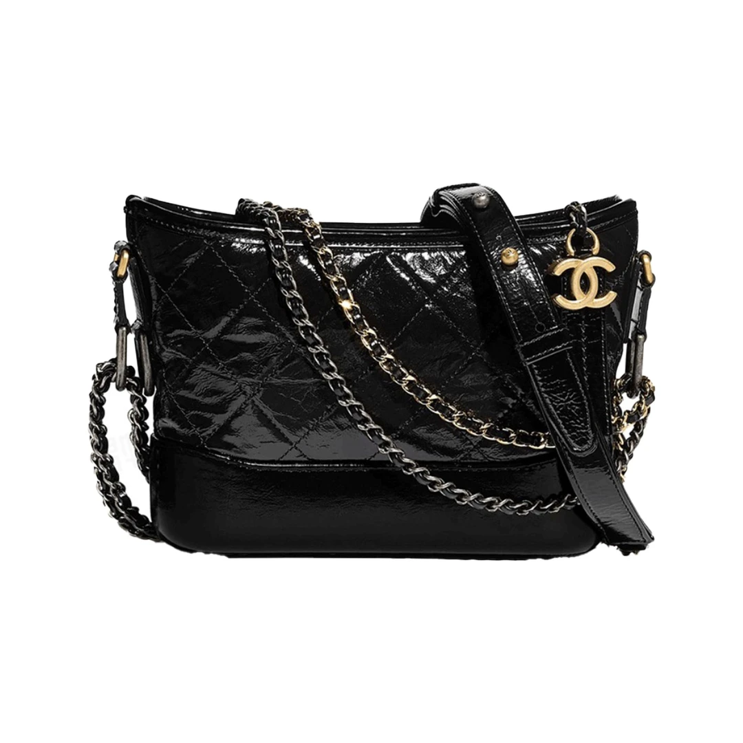 99新 Chanel/香奈儿 CHANEL流浪包拼白/黑色/奶茶色 小号/中号