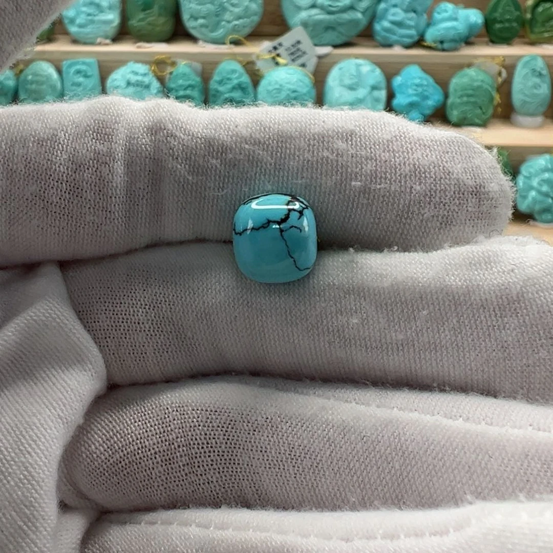 未镶嵌绿松石老型珠10mm