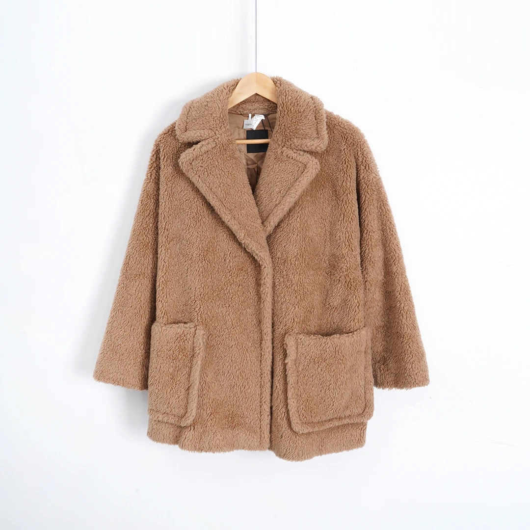 95新 MaxMara 绵羊毛/SC0517/max大衣/38码