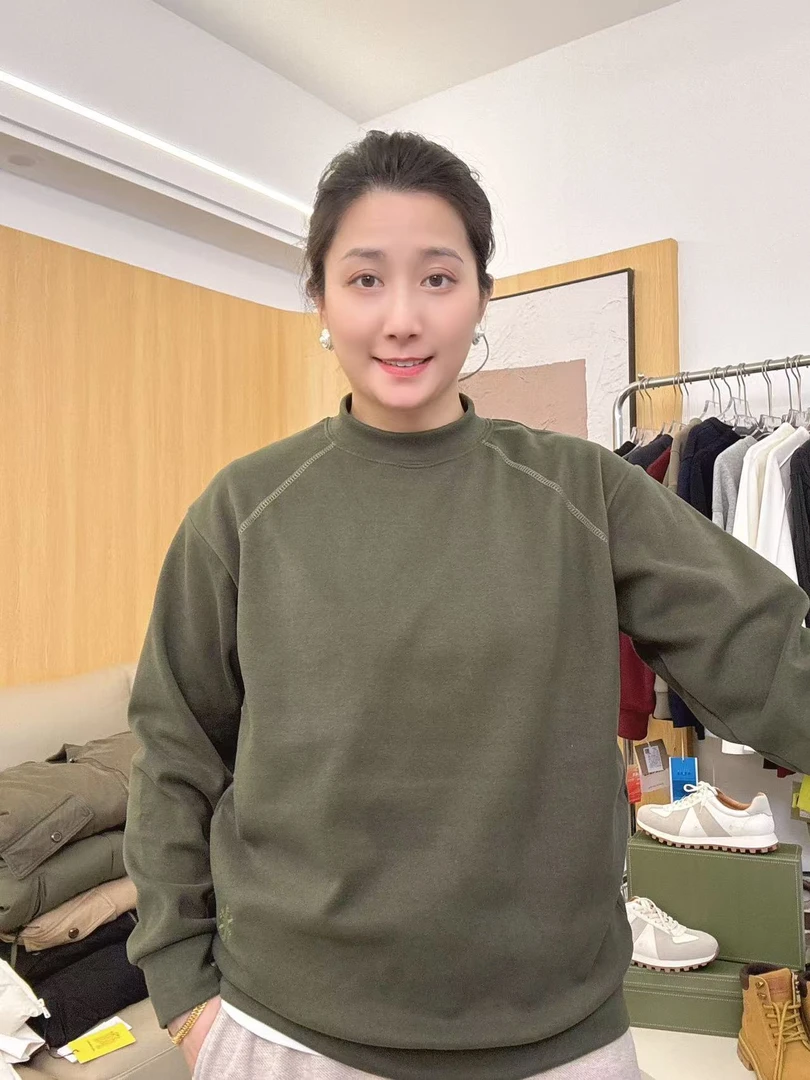 男装 常规版 加绒圆领卫衣  高品质 百搭 男士秋季新款 长袖52015