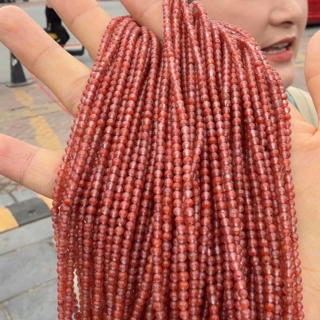 南红玛瑙未镶嵌颈饰九口冰飘项链多样性拍一发一