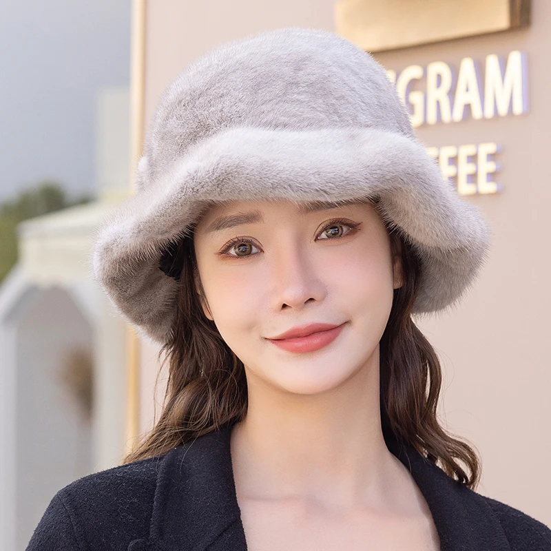 青年女圆顶木耳边帽子盆帽女士贝雷帽雷锋帽专拍链接