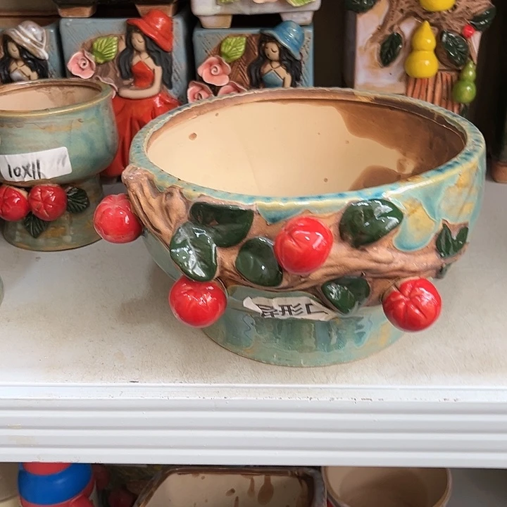 粗陶材质多肉花盆