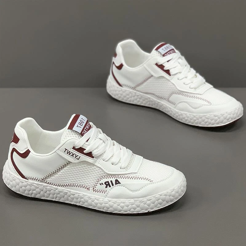 男鞋2025新款软底轻便网面休闲小白鞋平底开车鞋男士夏季透气网鞋