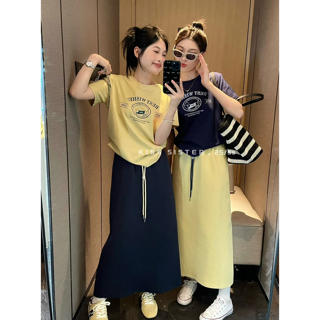 美树【KISSTER】新款韩版百搭宽松显瘦圆领小狗短袖T恤  A1102#