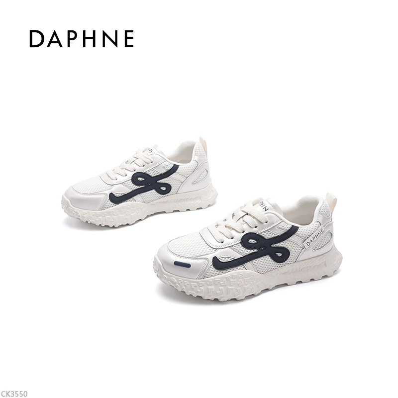 达芙妮透气阿甘鞋女2025夏季新款时尚百搭网面鞋拼色运动阿甘鞋L