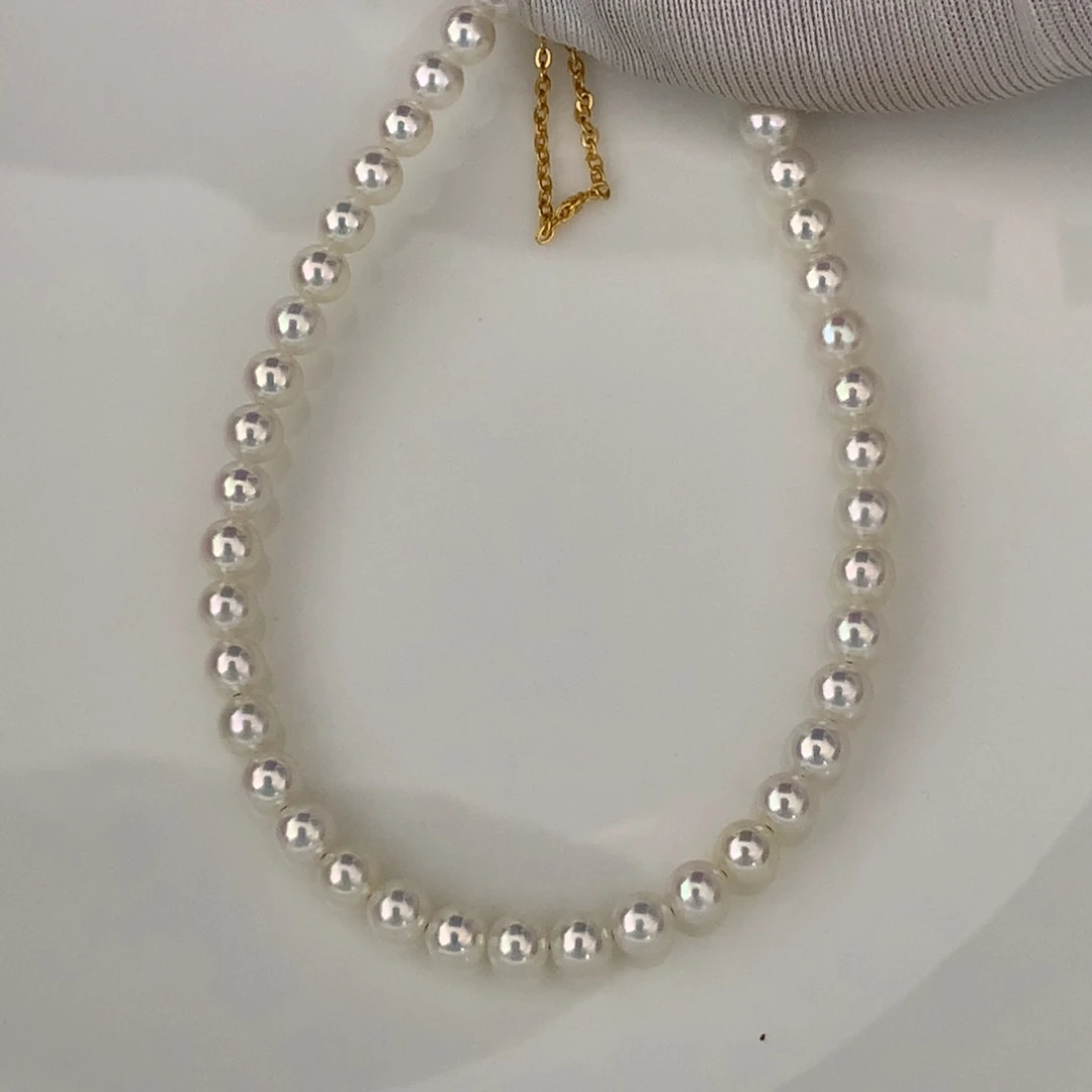 银S925镶嵌淡水珍珠手串