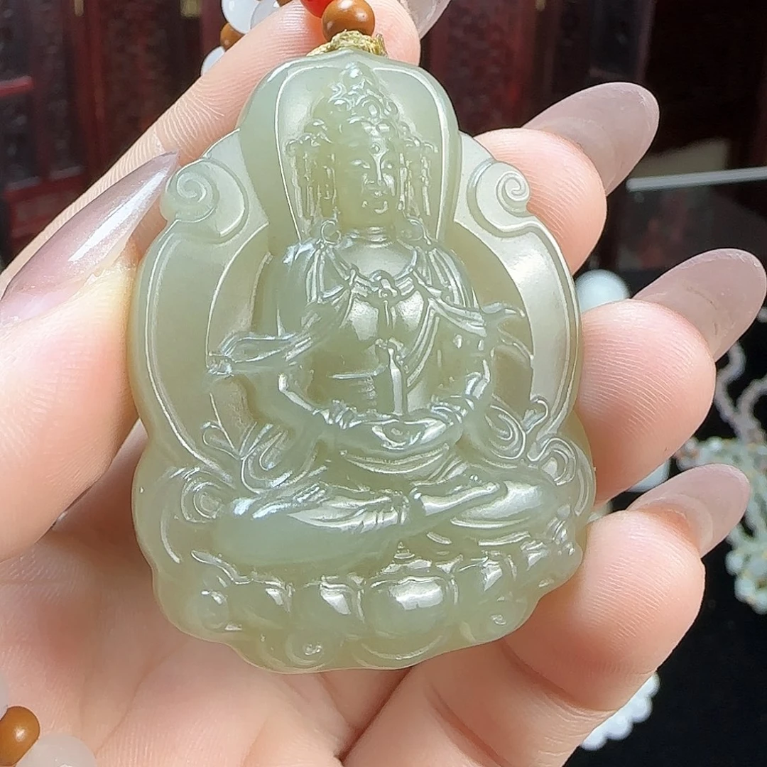 和田玉未镶嵌颈饰定制发货